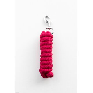 Führstrick mit Snap Hacken Fuchsia