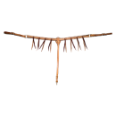 Cowboy Tack Roughout Buckstitched Westernbrustblatt 31 mm...
