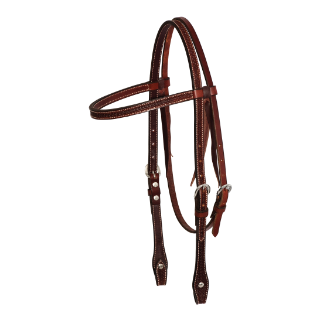 Cowboy Tack Rosewood Spider Stamp Western-Stirnband-Kopfstück 16 mm (5/8 Zoll) · Browband