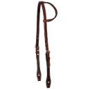 Rosewood Western-Kopfstück mit Single-Ear-Riemen