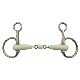Zilco Baucher Apple Mouth Gebiss doppelt gebrochen 12,5 cm