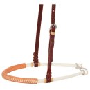 Cowboy Tack lederbezogener Doppelrope-Western-Nasenriemen...