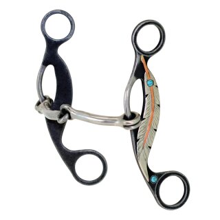 Feather Collection gebogenes Snaffle-Gag-Gebiss...