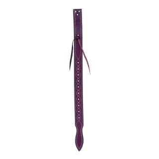 Rosewood-Leder Flankenbillet mit Prägemuster...