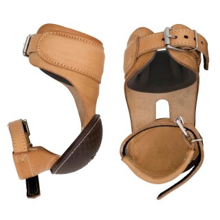 Leder-Skid-Boots mit Schnallenverschluss Pair