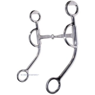 Trensengebiss (Snaffle Bit) mit Anzügen –...