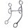 Trensengebiss (Snaffle Bit) mit Anzügen – Modell WI-2540xx