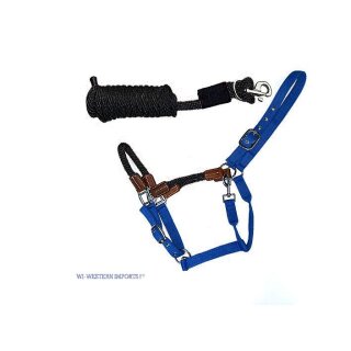 Hybrid-Rope-Halfter, Royalblau