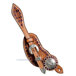 Sporenriemen Burgundy Stones SPS-D-156