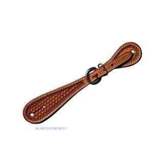 korbpunzierte Herren-Sporenriemen SPS-155