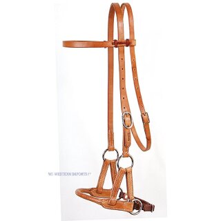 Professionals Choice Sidepull mit rundem Ledernasenriemen