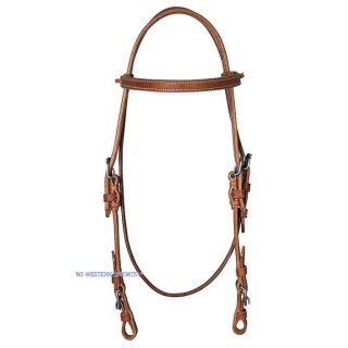 XL-Western-Kopfstück aus Working-Harness-Leder