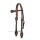 HORSEMANS TACK mit FLOWER BUCKLE, dunkel geölt