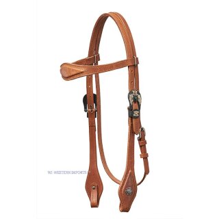 HORSEMANS TACK mit FLOWER BUCKLE, HARNESS LEATHER