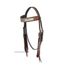 Horsemans Tack Western-Kopfstück mit Flechteinsatz